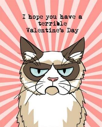 Grumpy Cat Valentine By Elymnesis