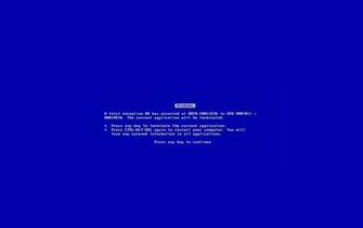 Blue Screen Microsoft Windows Of Death Wallpaper