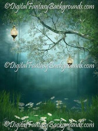 Fairy Glow Digital Background Fantasy