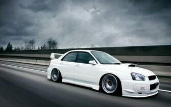 Subaru Impresa Sti White Wallpaper HD
