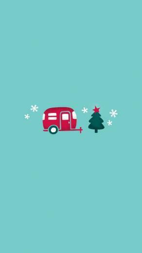 Hannah Marchant On Camping Camper In Christmas Tree