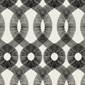 Spiro Spiral Pattern Retro Chic Wallpaper By Kreme Life