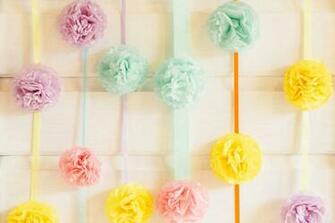 Diy Pastel Pompom Party Backdrop By Hip Hooray