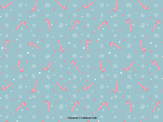 Christmas Aesthetic Wallpaper Candy Cane Snowflake