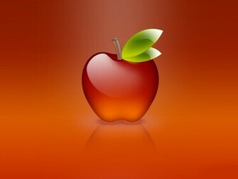Wallpaper Glass Apple