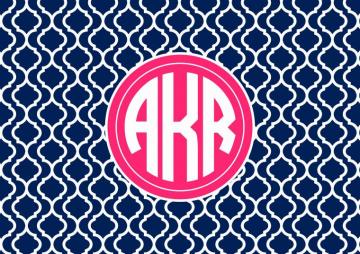 Monogram Desktop Wallpaper Top