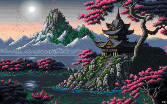 Ancient Chinese Temple By Robert Ramsay