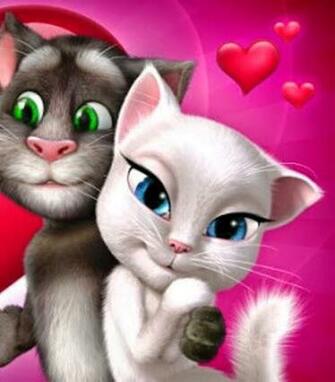 Talking Tom And Angela Wallpaper Imgkid The