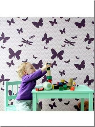 Ferm Wallpaper In The Nursery Playroom