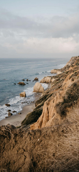 iPhone Xs Max Malibu El Matador State Beach Background Wallpaper