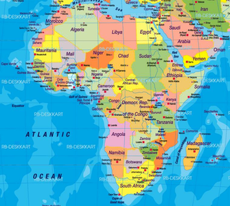 Africa Map Wallpaper