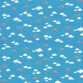 Wallpaper Coloroll Aeroplane Sky Clouds