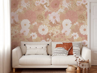 Floral Vintage Vibes Mural Koko Art Shop