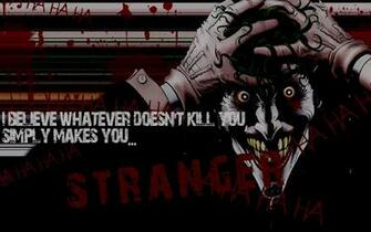 Comics The Joker Typography What Doesnt Kill You Wallpaper Background