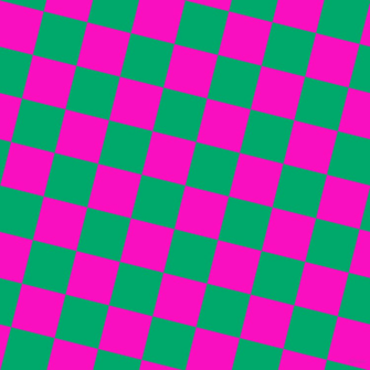 Shocking Pink And Jade Checkers Chequered Checkered Squares Seamless