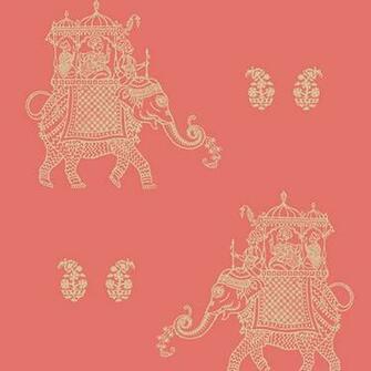 Pink Elephant Ophelia Kismet Wallpaper By A Street Prints