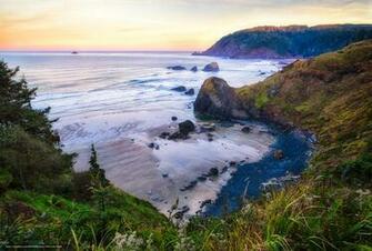 Wallpaper Oregon Coast Ecola State Park Landscape Desktop