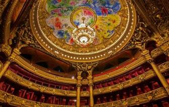 Wallpaper France Paris The Ceiling Chandelier Theatre