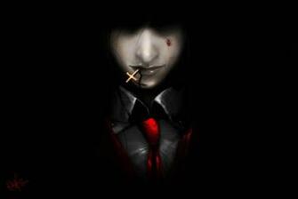 Art Hellsing Alucard Demon Vampire Man Cross Dark