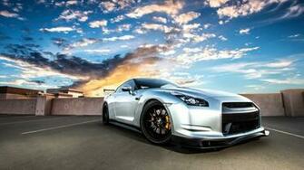 Silvery Nissan Gt R35 HD Wallpaper Wallpaperfx