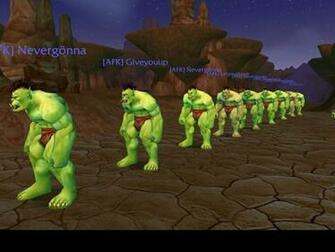 Orcs World Of Warcraft Rick Astley Wallpaper
