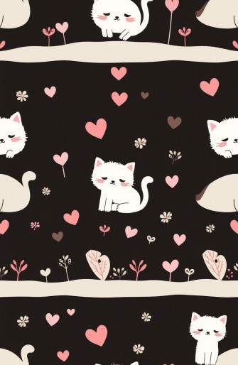 Cute Black And Pink Wallpaper
