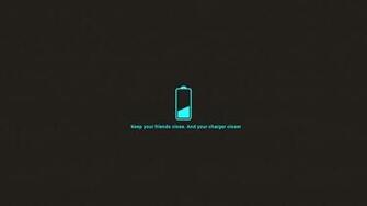 Minimalism Low Battery HD Wallpaper Desktop Background Mobile