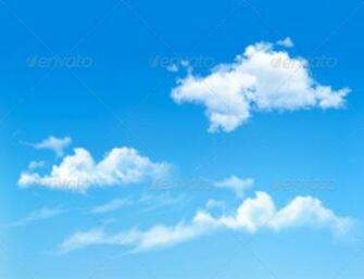 Blue Sky With Clouds Background Nature Conceptual