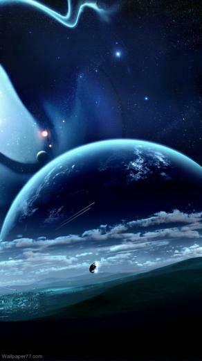 Black Earth Orbit Planet Wallpaper Space