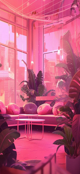 Pink Interior Aesthetic Wallpaper Preppy iPhone