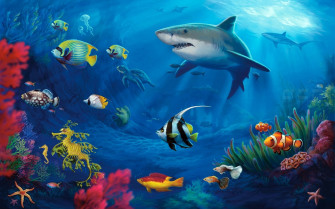Underwater Background HD Wallpaper