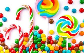 Wallpaper Colorful Candy Lollipops Sweet Image For