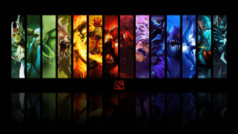 Dota Logo And Heroes Lbwzve6ddxcs4dlv Wallpaper