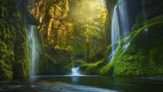 Dreamy Waterfall 1440p Resolution HD 4k Wallpaper Image Photos And Picture