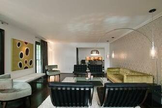 Modern Glam Living Room Atlanta By Burns Century