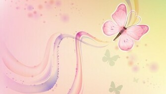 Beautiful Pink Butterfly Wallpaper Flower