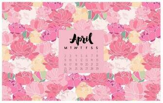 Wallpaper With April Calendar For Pc iPad And Smartphone