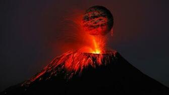 Volcano Wallpaper Top Background