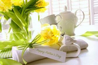 Wallpaper Card Flowers Bouquet Tulips Holiday Mother S Day
