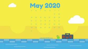 May Calendar Desktop Wallpaper In