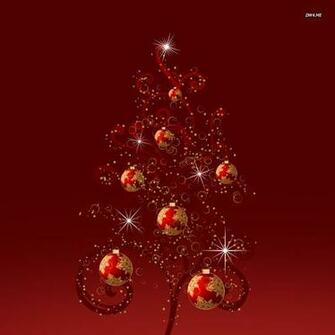 Sparkling Christmas Tree Wallpaper Holiday