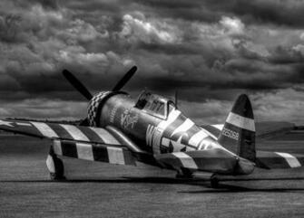 Monochrome Aircraft Military Republic P Thunderbolt