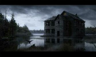 Haunted Horror Creepy Spooky Scary Halloween House Wallpaper