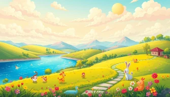 Aesthetic Cartoon Image Wallpaper