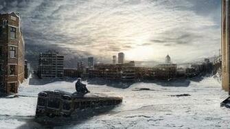 Man Sitting On Bus Poster S T A L K E R Winter Desolation
