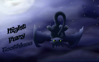 Train Your Dragon Toothless Cute Art Wallpaper