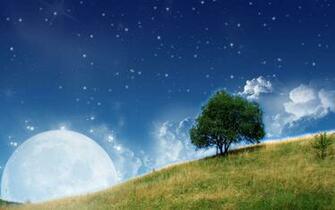 Wallpaper Moon Nature