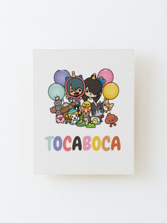 Toca Boca Squad Mounted Print By Nokenoma