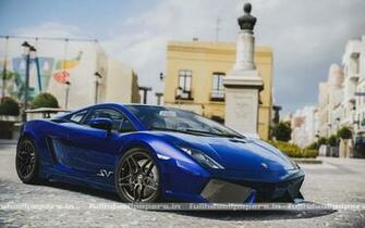Lamborghini Gallardo Blue Full HD Wallpaper