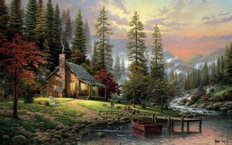 Nature Paintings Wallpaper